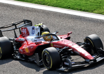 Ferrari is debuting its unusual rear wing in China