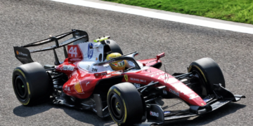 Ferrari is debuting its unusual rear wing in China