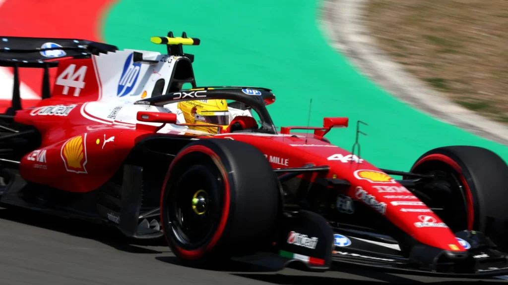 Lewis Hamilton is enjoying a competitive weekend at the F1 Chinese GP