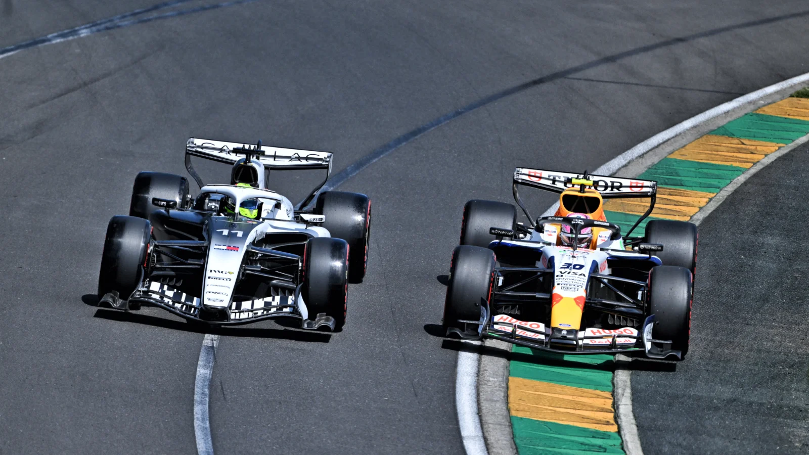 Liam Lawson and Sergio Perez reignited an old feud in the F1 Australian GP