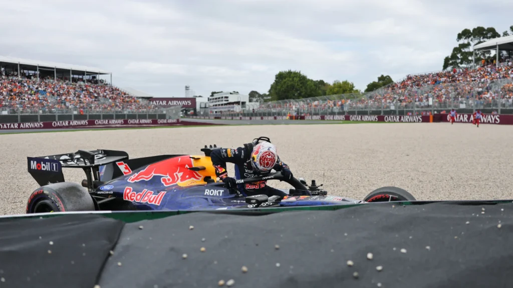 Max Verstappen was an early session casualty in Australia 