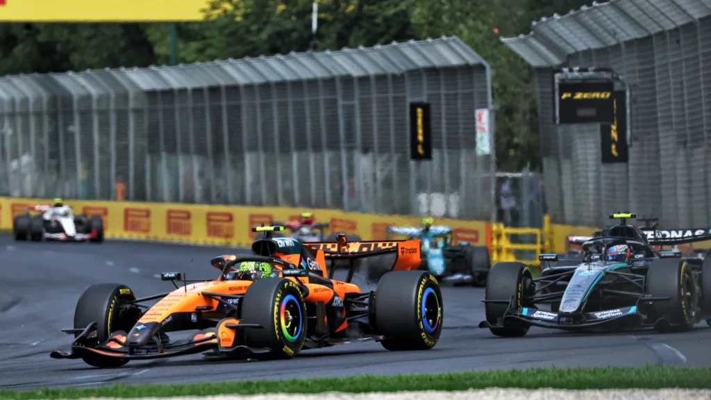 This was about as close as McLaren got to Mercedes in Australia