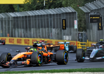 This was about as close as McLaren got to Mercedes in Australia