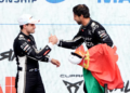 Antonio Felix da Costa and Mitch Evans show there was no hard feelings after the contentious end of the Madrid E-Prix