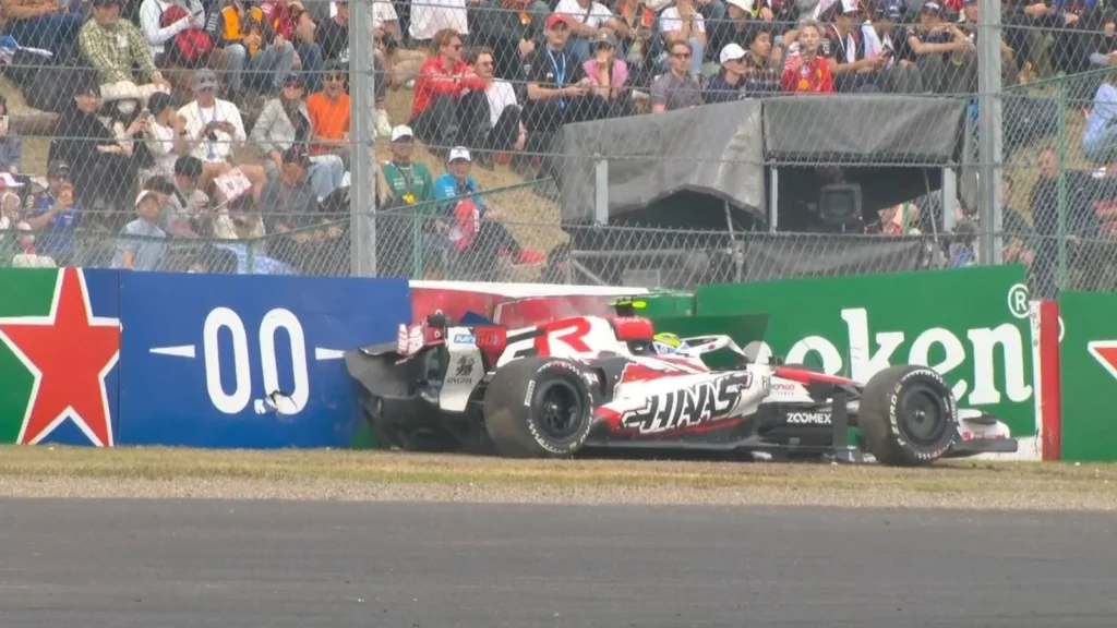Oliver Bearman suffered a high speed crash at the F1 Japanese GP