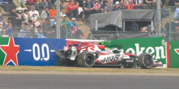 Oliver Bearman suffered a high speed crash at the F1 Japanese GP