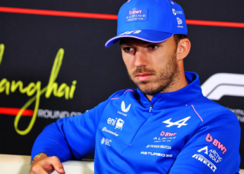 Pierre Gasly (FRA) Alpine F1 Team in the FIA Press Conference. 12.03.2026. Formula 1 World Championship, Rd 2, Chinese Grand Prix, Shanghai, China, Preparation Day.