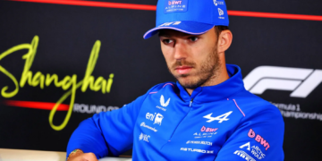 Pierre Gasly (FRA) Alpine F1 Team in the FIA Press Conference. 12.03.2026. Formula 1 World Championship, Rd 2, Chinese Grand Prix, Shanghai, China, Preparation Day.