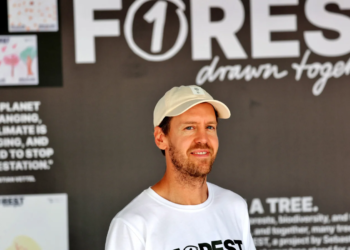 Sebastian Vettel will swap his overalls for running shoes