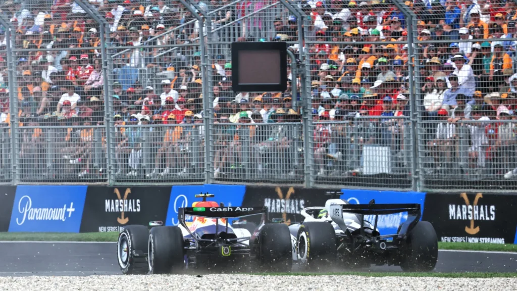 Sergio Perez resumed his rivalry with Liam Lawson