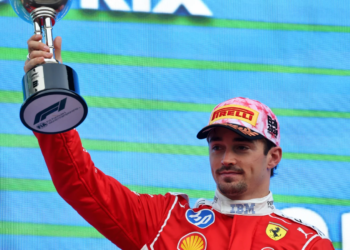 Charles Leclerc claims third place podium in F1 Japanese GP