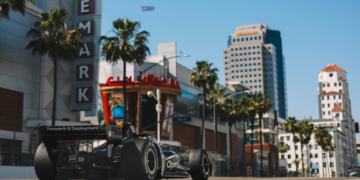 Beautiful city scenery for IndyCar's Long Beach event. Photo: IndyCar - Joe Skibinski