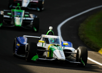 Collet impressed by setting the fastest time in the open test. Photo: IndyCar - James Black