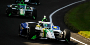 Collet impressed by setting the fastest time in the open test. Photo: IndyCar - James Black