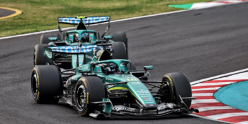 Aston Martin managed its first race finish of 2026 with Fernando Alonso [behind] completing the distance