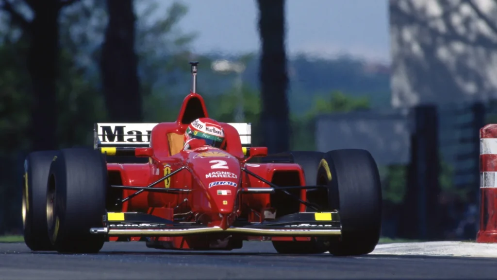 Irvine was not afforded the same luck as his teammate with the Ferrari F310