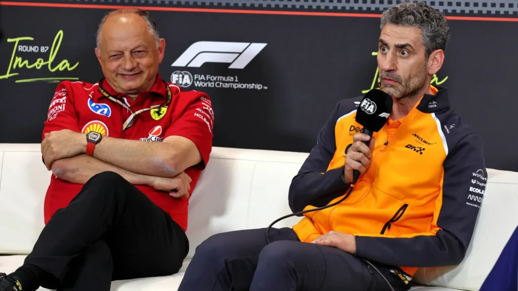 The arrival of Gianpiero Lambiase at McLaren could have implications for Fred Vasseur and Andrea Stella 