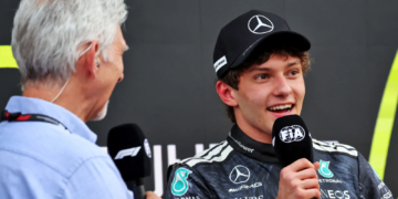 Kimi Antonelli is now leading the Drivers' Championship