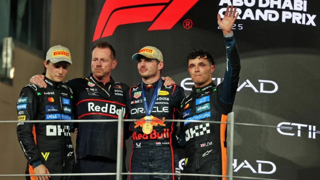 Lando Norris and Oscar Piastri battled Max Verstappen for the title in 2025
