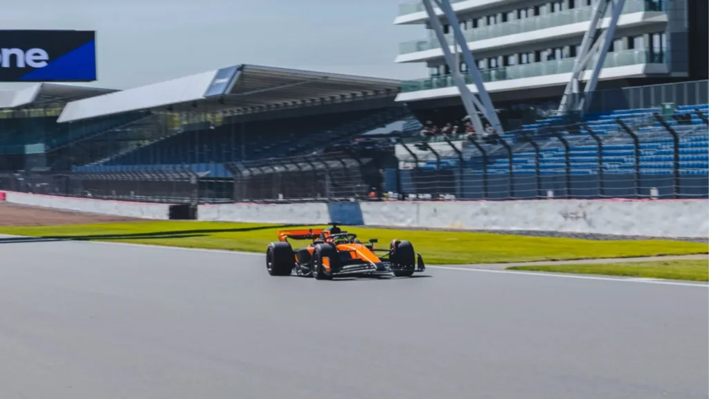Fornaroli McLaren Formula 1 test at Silverstone Circuit