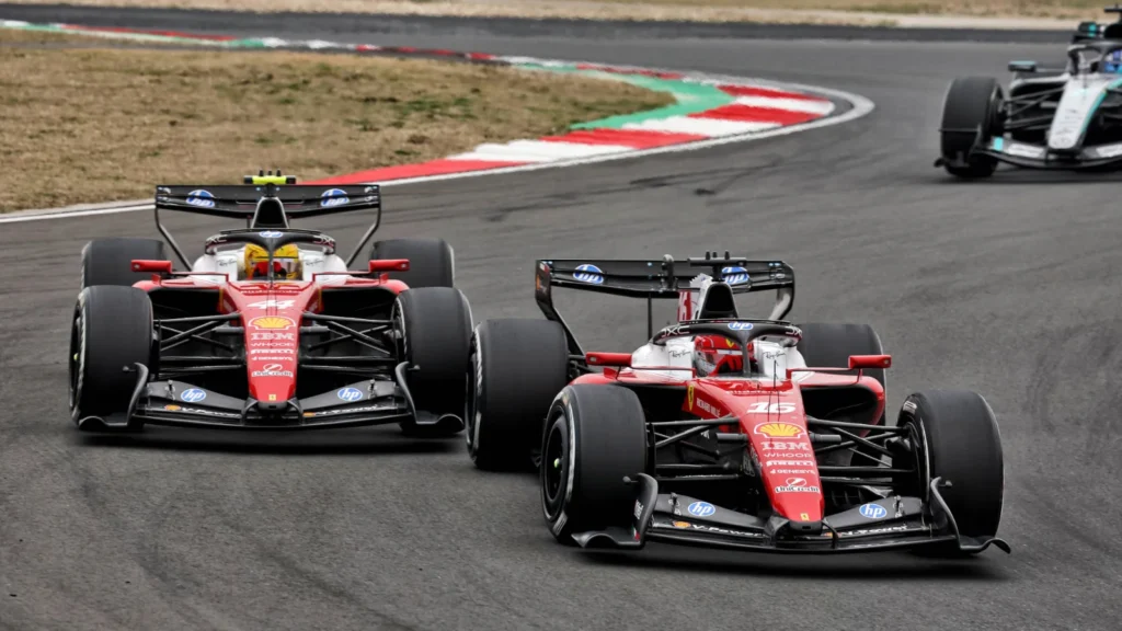 Lewis Hamilton has been at the centre of intense on-track battles in 2026