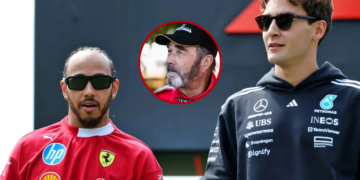 Lewis Hamilton and George Russell have been battling at the front