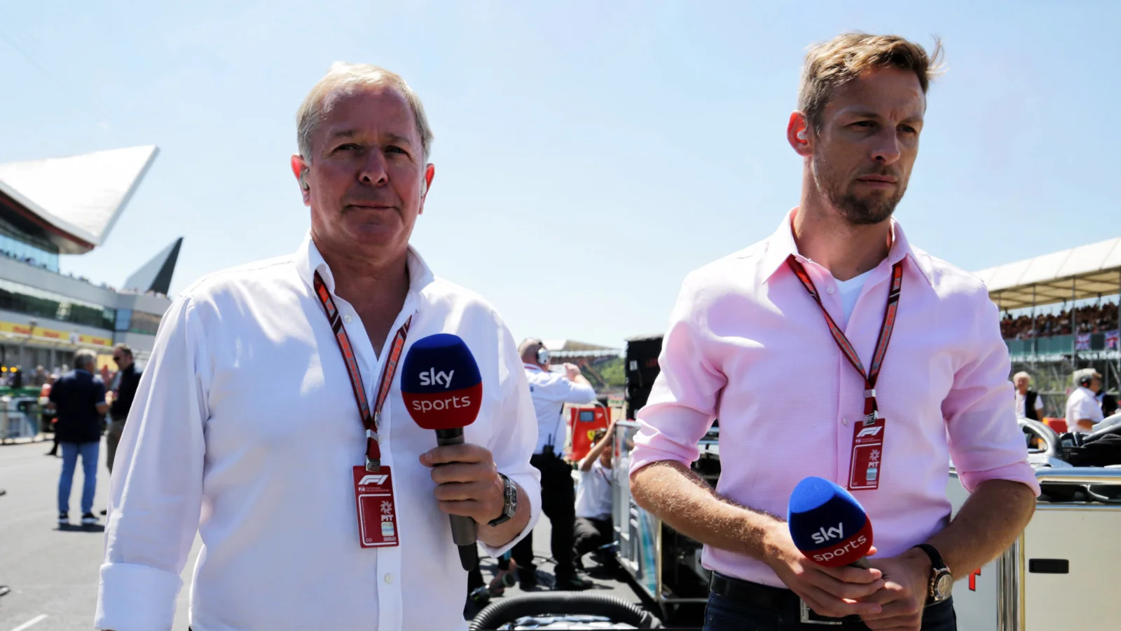 Martin Brundle and Jenson Button have shared air time on Sky for several years