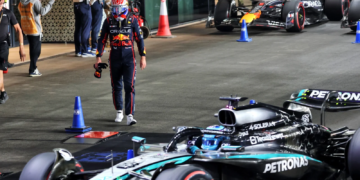 Max Verstappen must be looking ruefully at Mercedes in 2026
