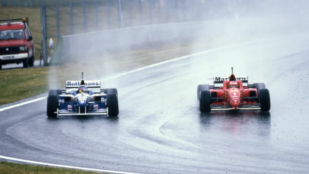 Schumacher's win in Spain remains one of the most iconic of his glittering career 