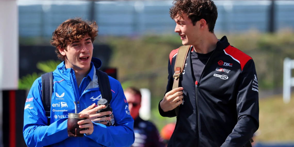 Oliver Bearman and Franco Colapinto were all smiles before the Japanese Grand Prix