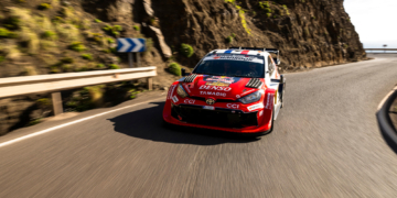 Sebastien Ogier hangs on to Rally Islas Canarias lead as Oliver Solberg closes in