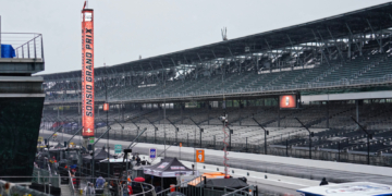 Standing water on the track made conditions too dangerous. Photo: Kevin Dejewski