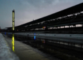 An empty pit lane when qualifying was originally supposed to be getting started. Photo: Kevin Dejewski