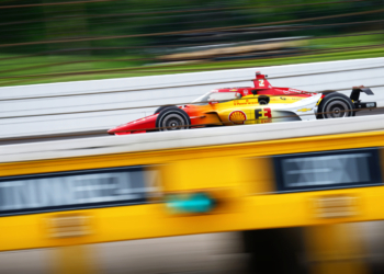 Newgarden appeared to show he has a car that can make moves on race day. Photo: Kevin Dejewski