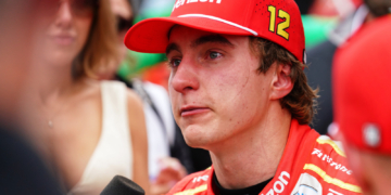 Malukas had to clear tears away to conduct post-race interviews. Photo: Kevin Dejewski