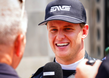Schumacher finished on the lead lap in his debut 500. Photo: Kevin Dejewski