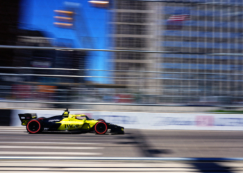 Speeding through the narrow Detroit streets. Photo: Kevin Dejewski