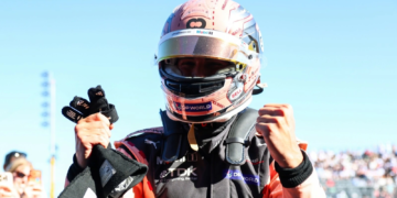Nico Mueller charged to take the win at the first race of the Berlin E-Prix for Porsche on home soil