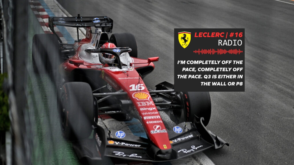 Charles Leclerc foresaw his Q3 before it began - he lines up P8