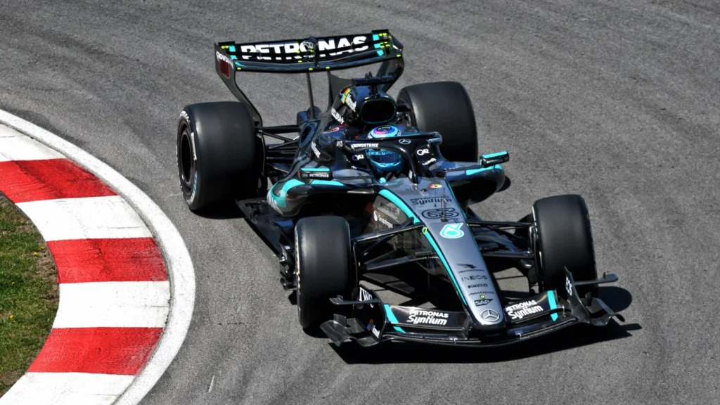 George Russell took a dominant pole position for the F1 Canadian GP
