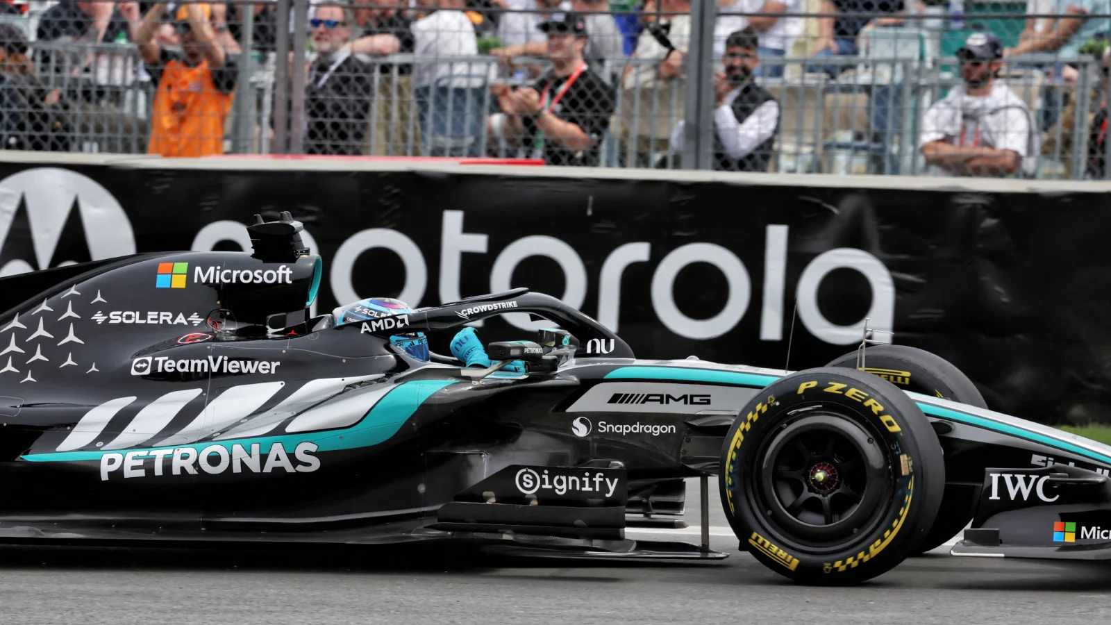 George Russell took pole position for the F1 Canadian GP