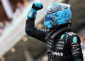 George Russell took pole position in the dying seconds of qualifying