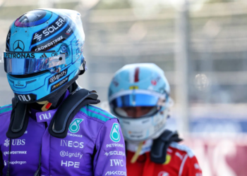 George Russell has admitted being caught off guard by the pace of McLaren and Ferrari on Friday
