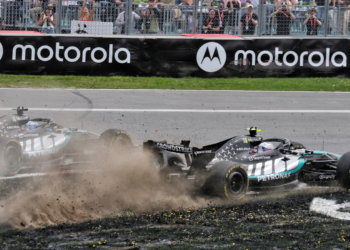 The Mercedes duo got too close for comfort in the F1 Canada Sprint