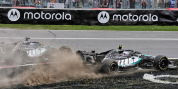 The Mercedes duo got too close for comfort in the F1 Canada Sprint