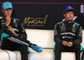 George Russell and Kimi Antonelli cut a tense atmosphere after their on-track antics in the F1 Canadian Sprint Race