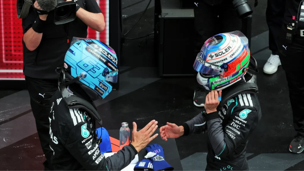 The pair shook hands, but Antonelli was left smarting about his battle