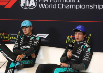 George Russell has conceded the F1 title is in teammate Kimi Antonelli's favour