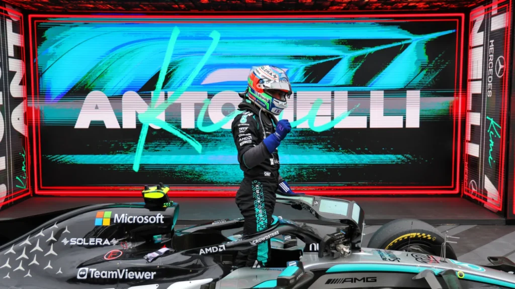 Kimi Antonelli secured a fourth straight win