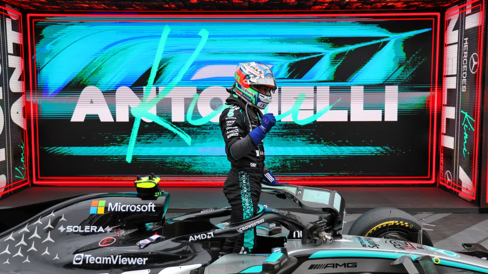 Kimi Antonelli secured a fourth straight win